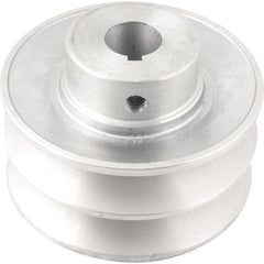 Polia Alumínio 2 Canais Perfil B 90mm com Furo 3/4" - Vonder