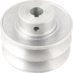Polia Alumínio 2 Canais Perfil B 90mm com Furo 5/8" - Vonder