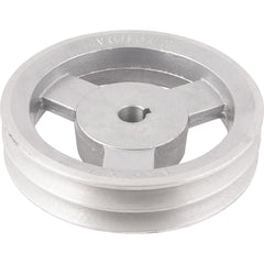 Polia de Alumínio 2 Canais Perfil a 150 mm com Furo de 5/8'' Vonder