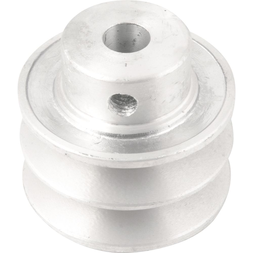 Polia Alumínio 2 Canais Perfil a 60mm c/ Furo 1/2'' Vonder