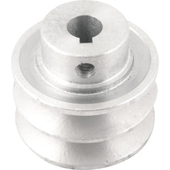 Polia Alumínio 2 Canais Perfil a 60mm c/ Furo 14mm Vonder