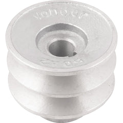 Polia Alumínio 2 Canais Perfil a 60mm c/ Furo 14mm Vonder