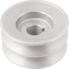 Polia Alumínio 2 Canais Perfil a 70mm c/ Furo 5/8'' Vonder