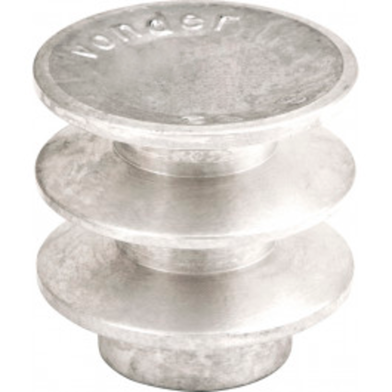 Polia alumínio 80mm 2 canais perfil b Vonder