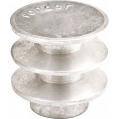 Polia alumínio 80mm 2 canais perfil b Vonder