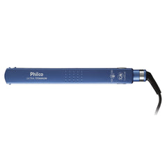 Prancha de Cabelo PPR05AZ Titanium Power Philco Com Chapas de Titanium Cordão Giratório 360° Bivolt