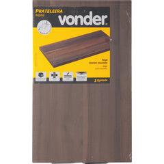Prateleira Com Suporte Bico De Tucano 40x25 Nogal Marrom Mes