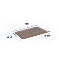 Prateleira Com Suporte Bico De Tucano 40x25 Nogal Marrom Mes