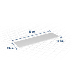 Prateleira com Suporte Bico de Tucano 60x20 Branca - Vonder