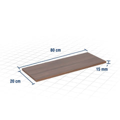 Prateleira Suporte Bico Tucano 80x20 Nogal Marrom Mes Vonder