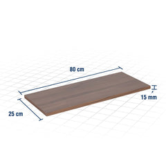 Prateleira Com Suporte Bico De Tucano 80x25 Nogal Marrom Mes