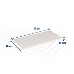 Prateleira com Suporte Invisível 40x20 Branca - Vonder