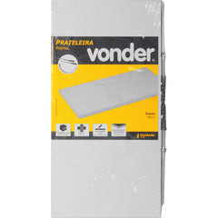 Prateleira com Suporte Invisível 40x20 Branca - Vonder