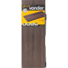 Prateleira Com Suporte Invisível 60x20 Nogal Marrom Mesclado