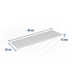 Prateleira com Suporte Invisível 80x20 Branca - Vonder