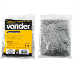 Prego com Cabeça 11 x 11 (1 x 16") Polido 1 Kg Vonder