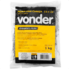 Prego com Cabeça 12 x 12" Polido 1 Kg Vonder