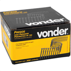 Prego Liso 64 mm PP700 Polido com 300 Vonder