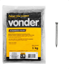 Prego sem Cabeça 8 x 8 Polido 1 Kg Vonder