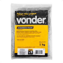 Prego sem Cabeça 8 x 8 Polido 1 Kg Vonder