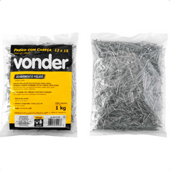 Prego com Cabeça 12 x 15" Polido 1 Kg Vonder