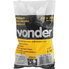 Prego telheiro 18x30 ardox galvanizado com 1,0 kg- Vonder
