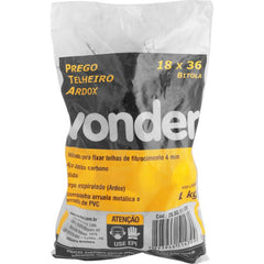 Prego telheiro 18x36 ardox polido com 1,0 kg Vonder