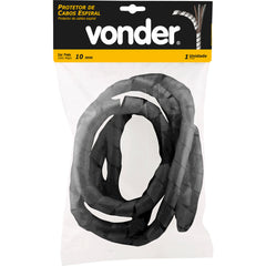Protetor para cabos espiral 10mm com 2 metros preto Vonder