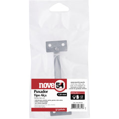 Puxador Tipo Alça 120mm Metálico Niquelado - Nove54