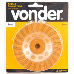 Rebolo diamantado 115mm turbo rosca m14 Vonder