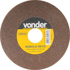 Rebolo Reto 6"X3/4" Médio Vonder