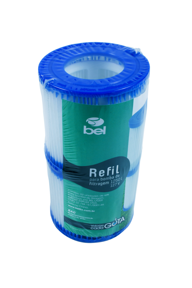 Refil Para Filtro De 2000 Litro Horas 10,0x10,0x20,0cm 220v