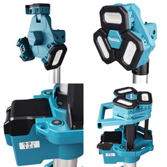 Tripé Refletor para Área de Trabalho Sem Bateria Sem Carregador DML814 Makita