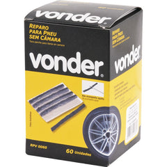 Reparo p/ pneus s/ câmara 6x100mm c/ 60 peças rpv0060 Vonder