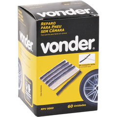 Reparo p/ pneus s/ câmara 6x100mm c/ 60 peças rpv0060 Vonder