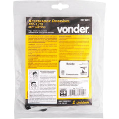 Respirador Descartável Rdv2201 Pff2 Branco s/ Válv Vonder