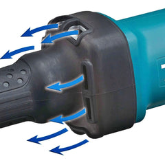 Retificadeira 6mm 1/4'' 400W 25000 RPM Pinça 6mm Industrial Metal com Chaves GD0600 220V Makita