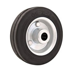 Roda Borracha 6 Leve 130kg Eixo Rolamento Rolete 20mm Vonder