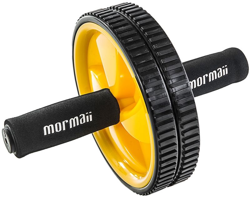 Roda De Exercícios Slide Wheel 33 X 14 Cm Amarelo/preto - Mo