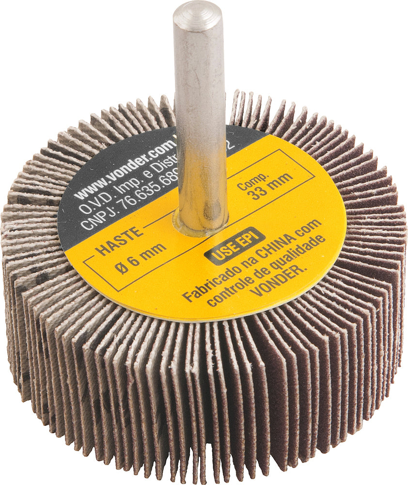 Roda de Lixa 50mmX20mm c/ Haste G220 Vonder