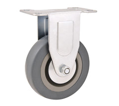 Rodizio Fixo 3 Média 45kg Pvc Borracha Cinza Rf503 Vonder