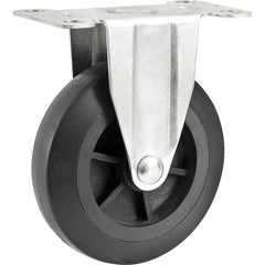 Rodizio fixo 4" para carrinho plastico 150kg - Nove54