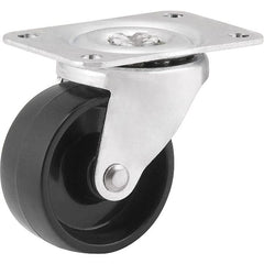 Rodizio giratório 40x18mm 50kg nylon preto Vonder