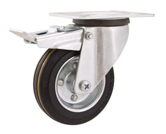 Rodizio Giratório Freio 8 Média 180kg Chapa Borr Vonder