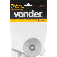 Roldana p/ Portão 2.1/2"Tipo U Aço Zincado R.Bucha Vonder