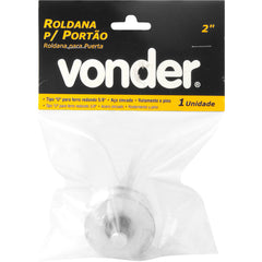 Roldana para Portão 2" Tipo U Aço Zincado R.Pino Vonder