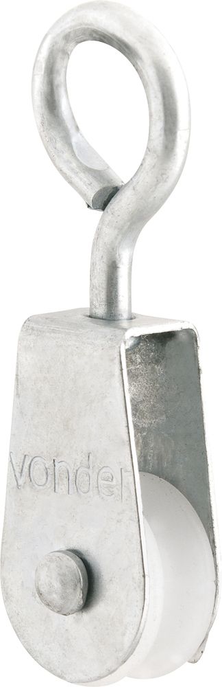 Roldana plástica 2cm com olhal 10kg Vonder