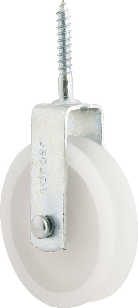 Roldana plástica 4cm com parafuso 15kg Vonder
