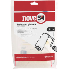 Rolo para pintura lã de carneiro 15cm com suporte - Nove54