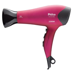 Secador de Cabelos PH3700 Pink 2200W Philco Com Bocal Difusor Cabo 1,9M 127V